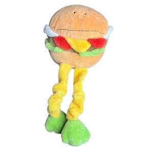 Circo Kawaii Target Plush Hamburger Mini Pillow w/ Scrunchy Legs 7"‎
